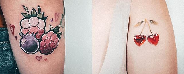 Fruit Tattoos For Women Design Ideas