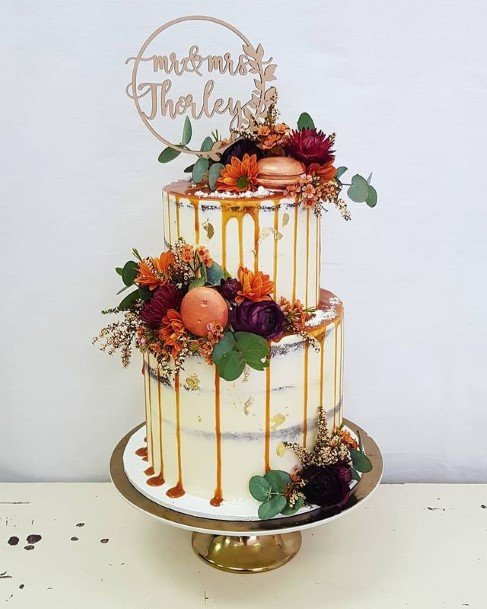 Fruity 2 Tier Wedding Cake