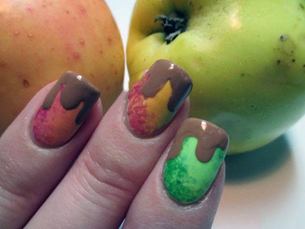 Fruity Apple Nail Art
