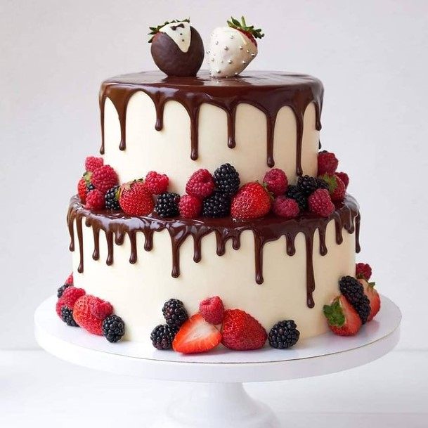 Fruity Chocolate Wedding Cake