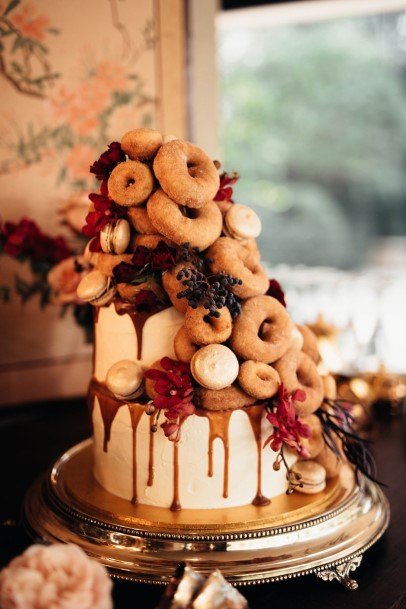 Fruity Donut Wedding Cake