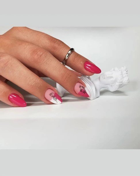 Fuchsia Nail Feminine Designs