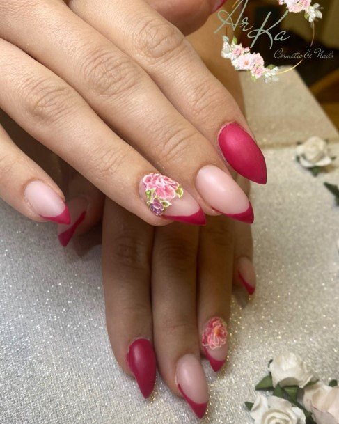 Fuchsia Nail For Ladies