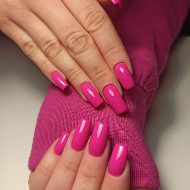 Fuchsia Womens Nail Designs