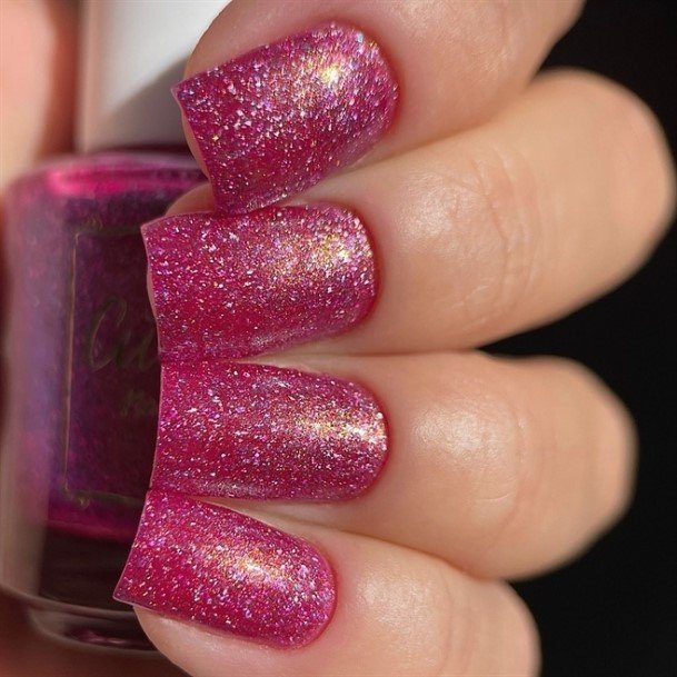 Fuchsia Womens Nail Ideas