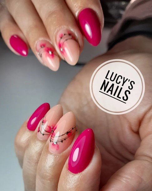 Fuchsiaic Womens Fuchsia Nail Designs