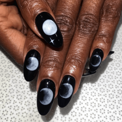 Full Moon Phases For Women Nail Art