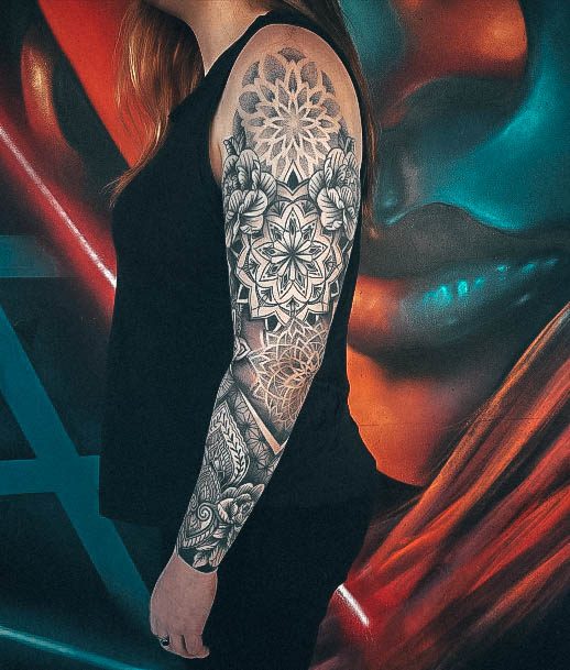 Full Sleeve Tattoo Design Ideas For Girls