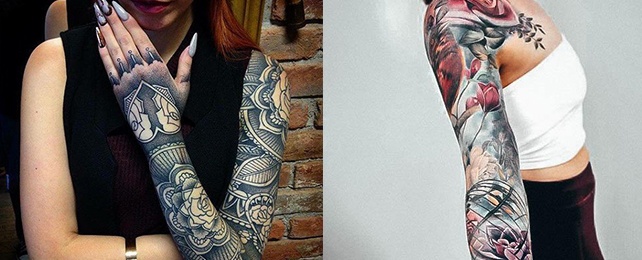 Top 100 Best Full Sleeve Tattoos For Women – Girls Design Ideas