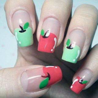 Funky Apple Nails