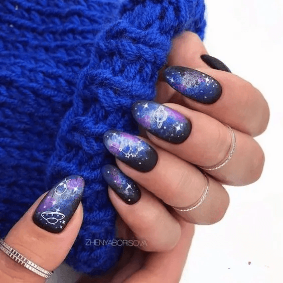 Galaxy Nails For Girls