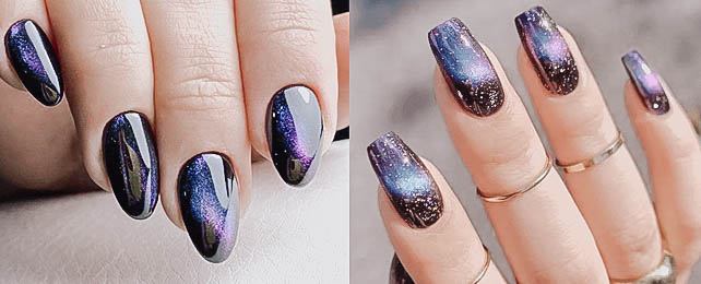 Top 100 Best Galaxy Nails For Women – Outer Space Fingernail Ideas