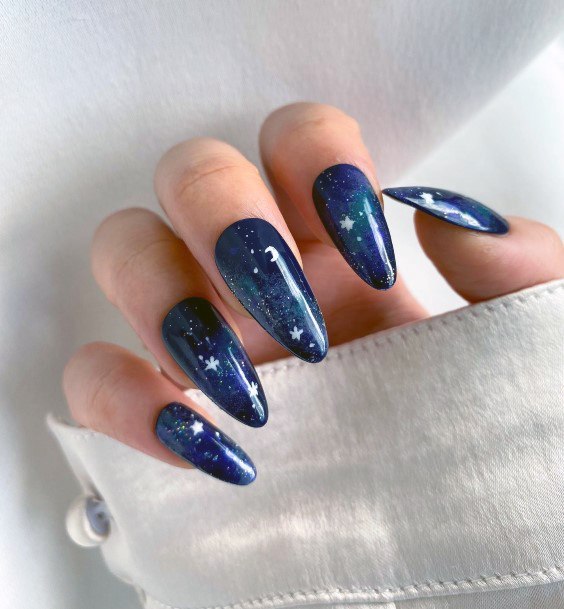 Galaxy Womens Nail Ideas