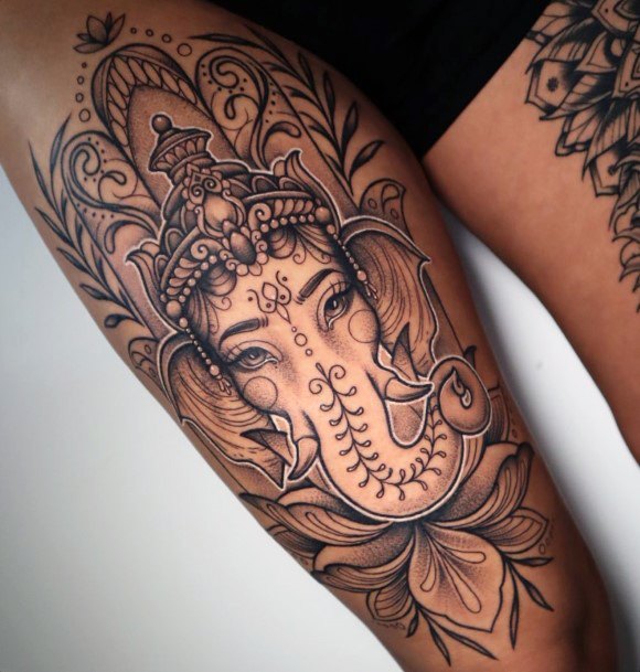 Ganesha Girls Tattoo Ideas