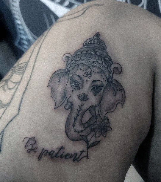 Ganesha Tattoos Feminine Ideas