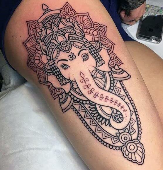 Ganesha Womens Tattoo Ideas