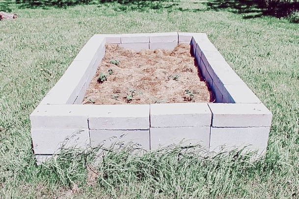 Garden Box Cinderblock Bed Ideas
