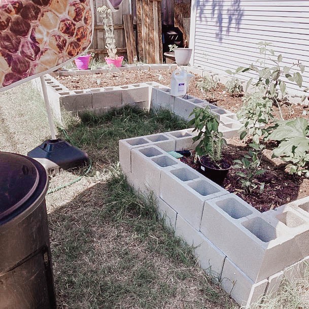 Garden Planter Raised Bed Cinderblock