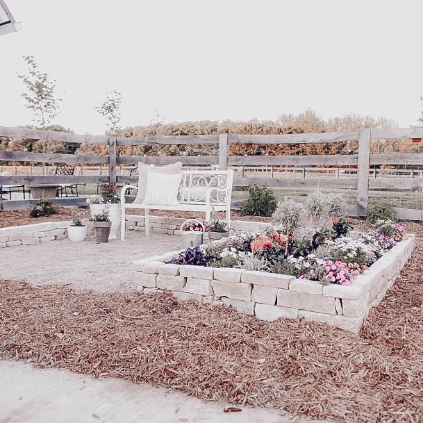 Garden Planter Raised Bed Stone Rock