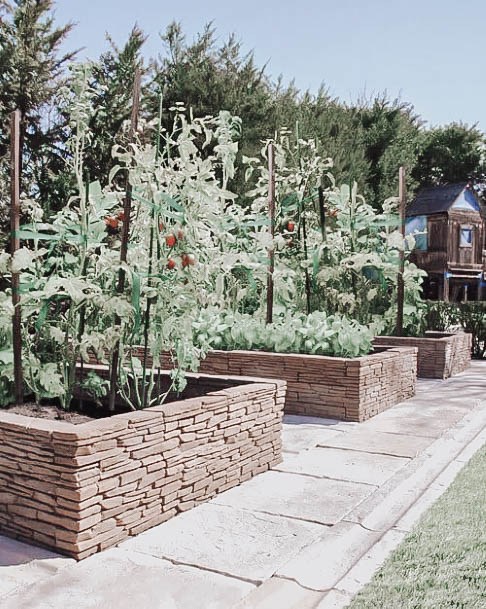 Garden Planting Boxes Designs Stone Rock