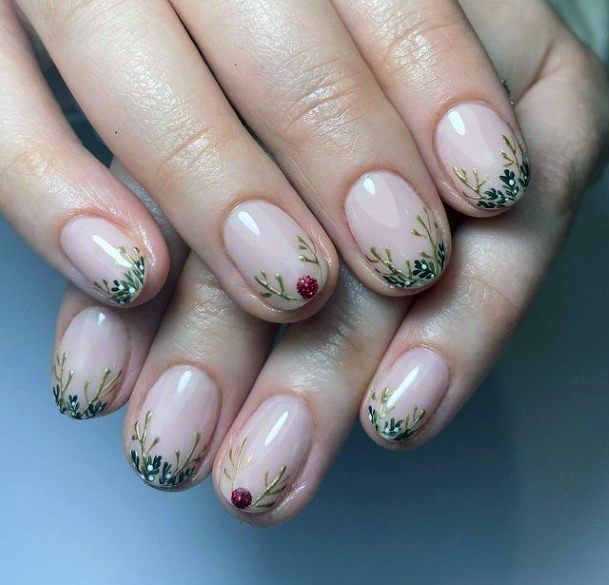 Garden Tipped Romantic Nails Women