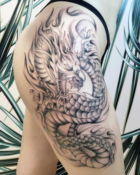 Top 90 Best Dragon Tattoo Ideas for Women - Untamed Mythical Monster