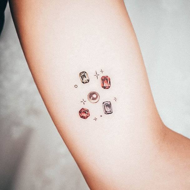 Gem Tattoo Design Inspiration For Women Tiny Small