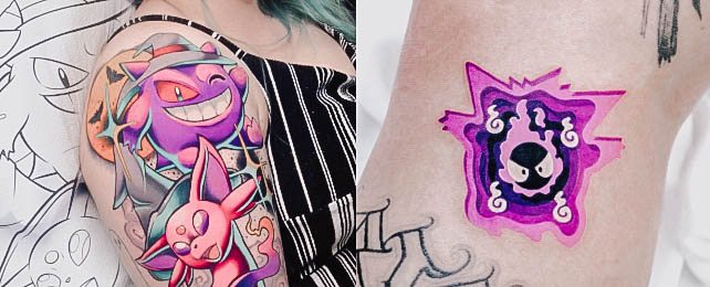 60 Gengar Tattoo Designs For Men  Pokemon Ink Ideas