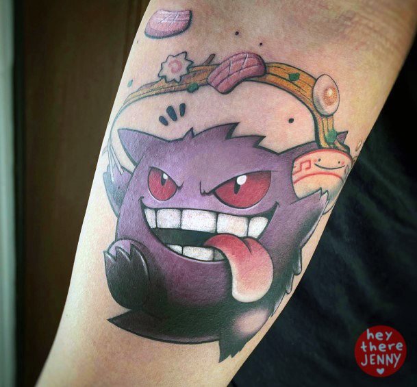 Gengar Woman Tattoo Art