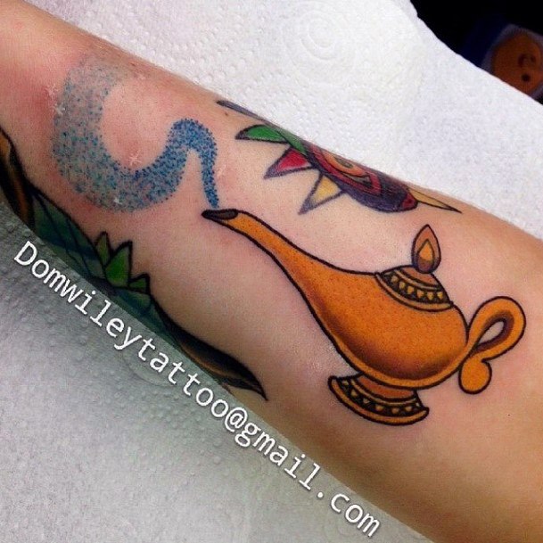 Genie Lamp Female Tattoo Designs