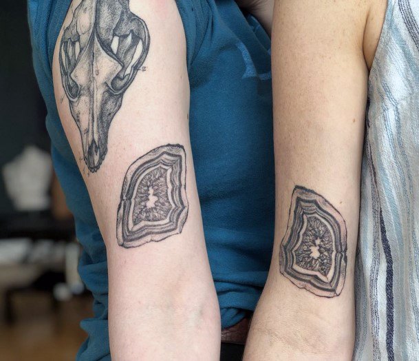 Geode Tattoo Feminine Designs