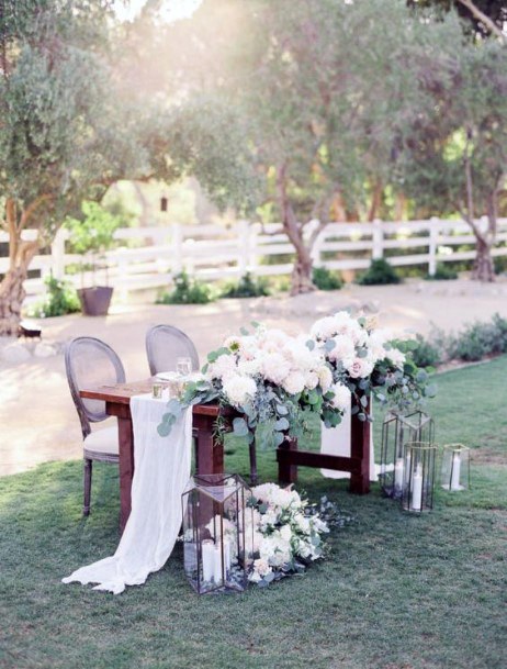 Geometric Lantern Decor Wedding