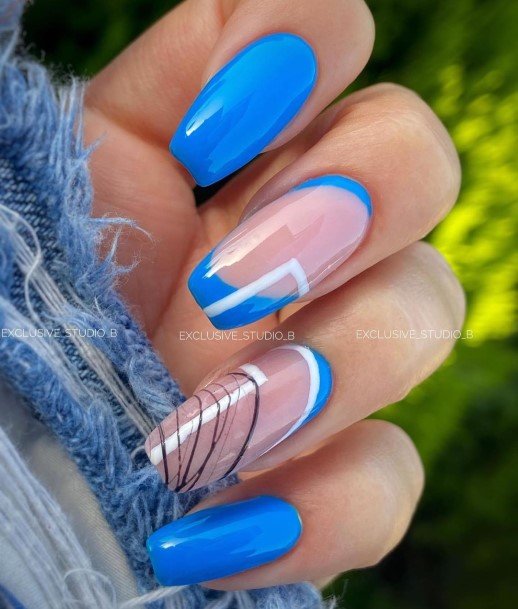 Geometricic Womens Geometric Nail Designs