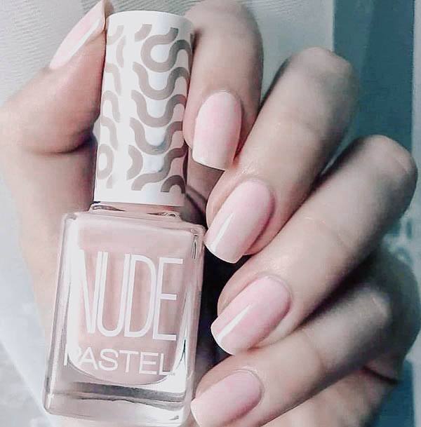 Georgeous Beige Nail On Girl