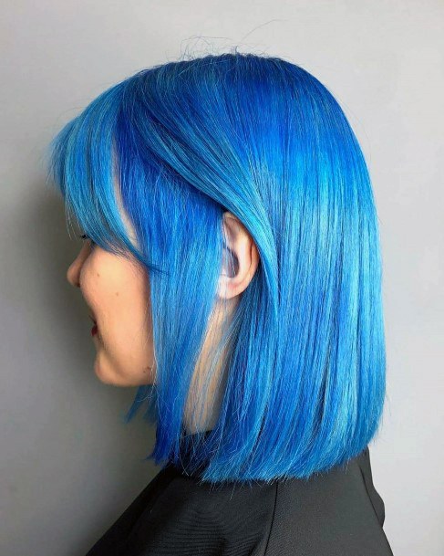 Georgeous Blue Hairstyles On Girl