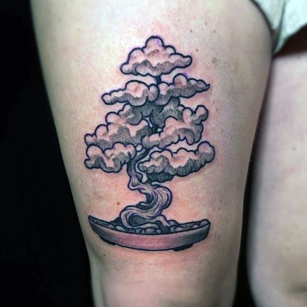 Georgeous Bonsai Tattoo On Girl