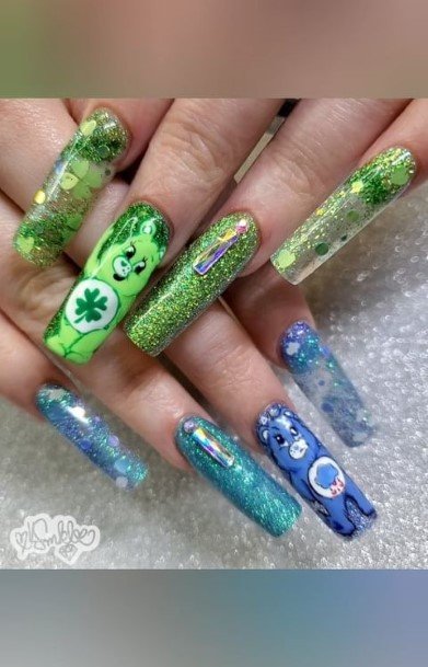 Georgeous Cartoon Nail On Girl