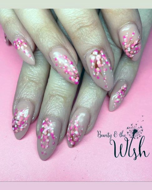 Georgeous Cherry Blossom Sakura Nail On Girl