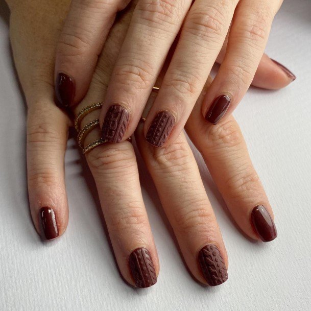 Georgeous Chocolate Nail On Girl