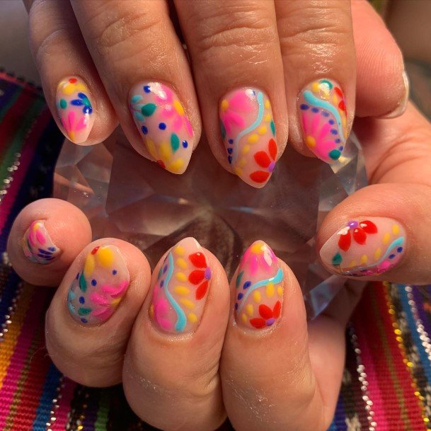 Georgeous Cinco De Mayo Nail On Girl