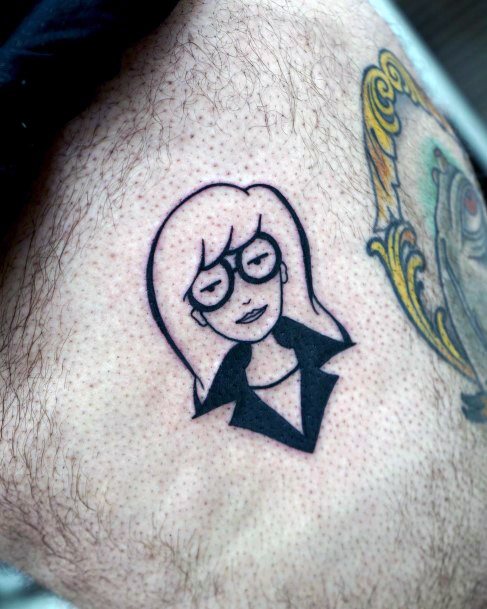 Georgeous Daria Tattoo On Girl