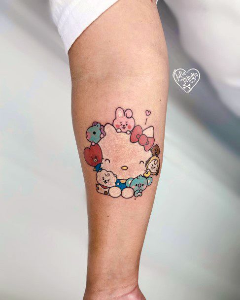 Georgeous Hello Kitty Tattoo On Girl