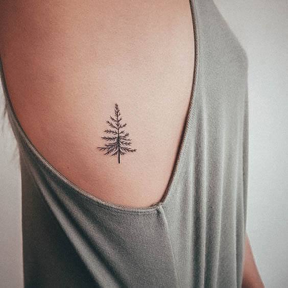 Georgeous Minimalist Tattoo On Girl