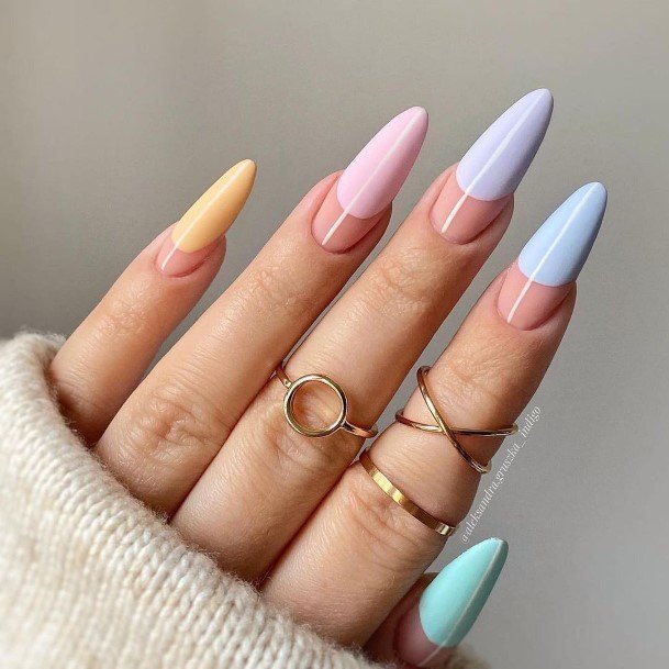 Georgeous Pastel Nail On Girl