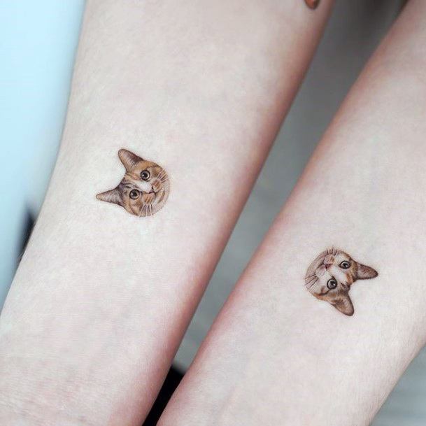 Georgeous Pet Tattoo On Girl