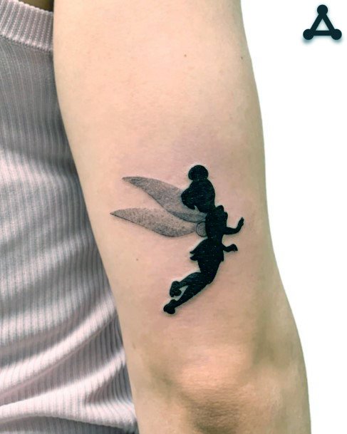 Georgeous Peter Pan Tattoo On Girl