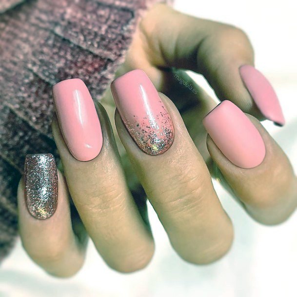 Georgeous Pink Summer Nail On Girl