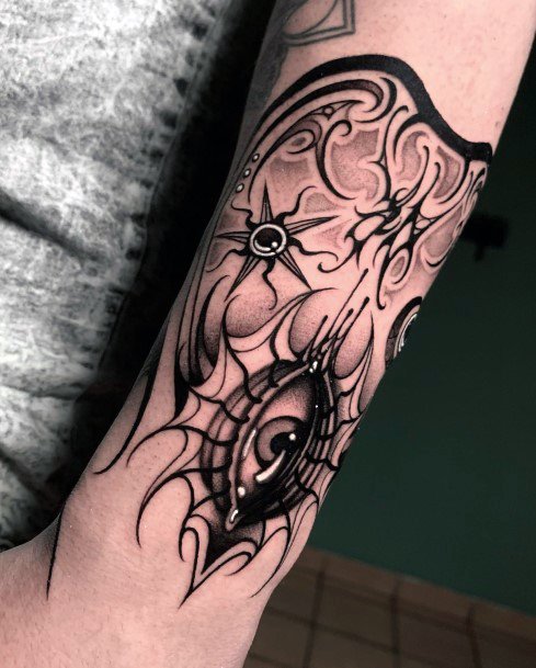 Georgeous Planchette Tattoo On Girl