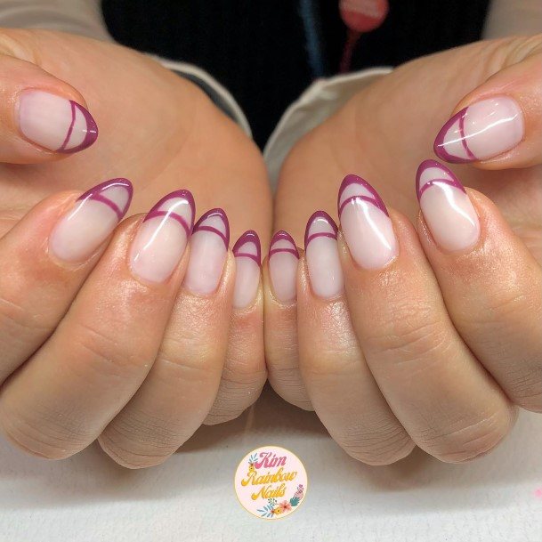 Georgeous Plum Nail On Girl