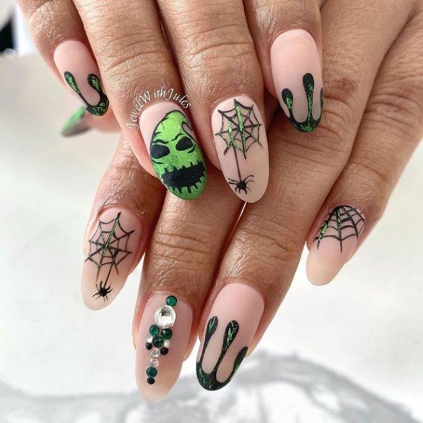 Top 100 Best Spooky Nails For Women - Ghostly Fingernail Design Ideas